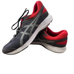 ASICS Men’s‎ Gel Contend 6 Gray and Red Running Sneakers 13
